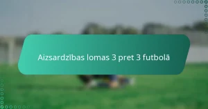Aizsardzības lomas 3 pret 3 futbolā