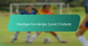 Elastīgas formācijas 3 pret 3 futbolā