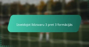 Izveidojot līdzsvaru 3 pret 3 formācijās