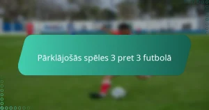 Pārklājošās spēles 3 pret 3 futbolā